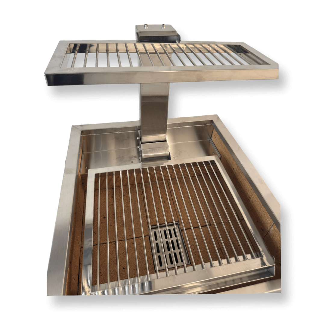 PARRILLA PROFESIONAL ELEVABLE CON ATEMPERADOR