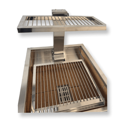 PARRILLA PROFESIONAL ELEVABLE CON ATEMPERADOR